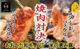 【ふるさと納税】おおいた和牛と米の恵み豚のスタミナ焼肉対決/計1kg