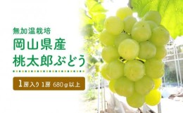 【ふるさと納税】GV04　【無加温栽培】岡山県産桃太郎ぶどう1房入り（1房680ｇ以上）＜2024年発送＞