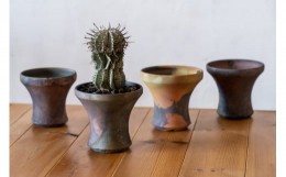 【ふるさと納税】特殊焼成で造り上げる植木鉢 1個【ギフト 作品 手づくり 陶芸 陶芸家 インテリア オブジェ】