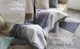 【ふるさと納税】天然由来の抗菌加工付き Flood of Light 綿毛布 [ブランケット／グレー] [3385]