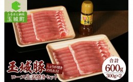 【ふるさと納税】玉城豚ロース生姜焼きセット 600g(300g×2パック)