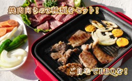 【ふるさと納税】【数量限定】稀少！遠州袋井牛 焼肉セット 3種 計2.4kg 贅沢  ヘルシー  料理 グルメ 肉 BBQ アウトドア 人気 厳選 袋井