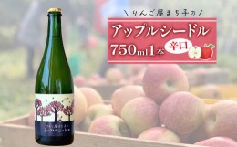 【ふるさと納税】アップル シードル 750ml 1本 りんご 林檎 酒 果実酒 スパークリングワイン 米崎りんご 父の日 ギフト