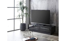 【ふるさと納税】【開梱設置】テレビ台 ルーチェ ガラスタイプ 幅150-200cm TV ブラック 黒 テレビボード TV台 TVボード ローボード 家具