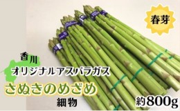 【ふるさと納税】香川オリジナルアスパラガス「さぬきのめざめ春芽」細物　約800g
