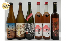 【ふるさと納税】C24-015 鳥取県の美味しい酒　焼酎・梅酒　6本セット