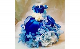 【ふるさと納税】プリザーブドフラワー「シンデレラの青いドレス」