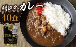 【ふるさと納税】飛騨牛カレー (40袋)  | 訳あり 飛騨牛 肉 牛 カレー ビーフカレー 簡易包装 レトルトカレー 人気 おすすめ おいしい 便