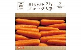 【ふるさと納税】都内マルシェで人気のお野菜！ 甘みたっぷりフルーツにんじん 3kg F21R-195