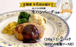 【ふるさと納税】ハンバーグ （180g×3）× 2パック 無添加 豚肉 冷凍 真空パック 初回のみ自家製ソース付【オリーブ豚 特製 ハンバーグ 