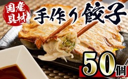 【ふるさと納税】i690 国産豚肉使用！手作り餃子50個セット(10個×5パック）  餃子 ぎょうざ 豚肉 国産 手づくり 小分け 冷凍 おかず お