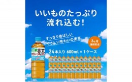 【ふるさと納税】麦茶 定期便 3か月 GREEN DA・KA・RA やさしい麦茶 600ml×24本 ペットボトル