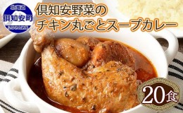 【ふるさと納税】北海道 倶知安 チキンレッグスープカレー 300g 20個 中辛 レトルト 食品 加工品 時短 チキン スープ カレー 詰め合わせ 