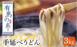 【ふるさと納税】有馬の糸 手延べうどん 3kg / 南島原市 / 竹市製麺 [SBT002]