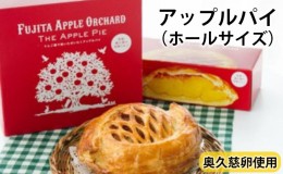 【ふるさと納税】りんご園で焼いた贅沢アップルパイ（ホールサイズ）