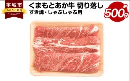 【ふるさと納税】くまもとあか牛 切り落し すき焼・しゃぶしゃぶ用 約500g×1パック 和牛 牛肉