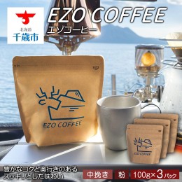 【ふるさと納税】EZO COFFEE エゾコーヒー(100g)×3パック