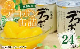 【ふるさと納税】【熊本県産】 デコポン 缶詰 295g×24缶 果物 柑橘 フルーツ