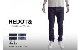 【ふるさと納税】【REDOT &】メンズ フルレングスデニム one wash×29インチ