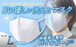【ふるさと納税】肌に優しい洗える 抗菌・防臭・制菌素材のマスク【Lサイズ】