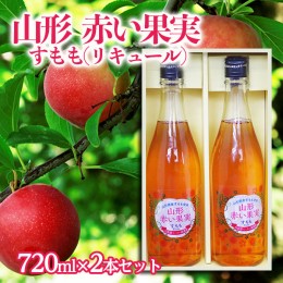 【ふるさと納税】山形 赤い果実 すもも(リキュール) 720ml×2本セット【秀鳳酒造場】 FZ22-504