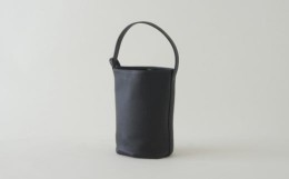 【ふるさと納税】No.293-02 purr（パー） three | SMALL onehandle bag(black) ／ バケツ型バッグ 革製品 ソフトシュリンク 牛革 兵庫県