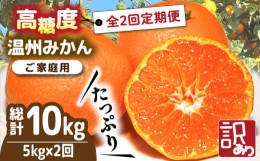 【ふるさと納税】【2024年12月〜発送】【訳あり 2回 定期便 】 温州みかん 約5kg（傷もの） / みかん ミカン 蜜柑 柑橘 温州みかん フル