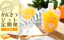 【ふるさと納税】【定期便・年４回】かんきつジュレ定期便　30個×4回