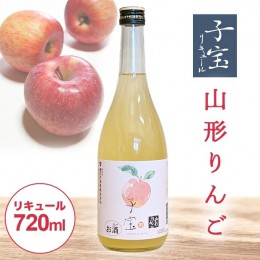 【ふるさと納税】SZ0137　酒田の酒屋厳選　子宝リキュール 山形りんご　720ml×1本