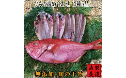 【ふるさと納税】（冷凍） 特選 ひもの 詰め合わせ 金目鯛 1224 ／ 山田屋海産 あじ さんま タイ 干物 静岡県 東伊豆町