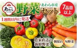 【ふるさと納税】【1週間以内に発送！】農家直送 旬の野菜セット 7品目以上 1箱