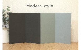 【ふるさと納税】C189　Modern styleインテリア屏風【Black】