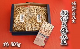 【ふるさと納税】堀越の落花生　殻付き落花生　約800g  【 落花生 ピーナッツ 味付け 殻付き落花生 おつまみ 送料無料 東松山 埼玉県 ス