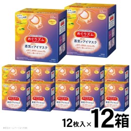 【ふるさと納税】SE0165　めぐりズム　蒸気でホットアイマスク 　完熟ゆずの香り　12枚入×12箱