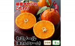 【ふるさと納税】▼セミノールオレンジ 5kg（小さめサイズ混合） ※2024年4月中旬〜5月中旬頃より順次発送予定 【krf016-s-5】