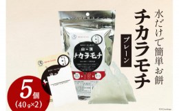 【ふるさと納税】餅 山頂チカラモチ プレーン(40g×2)×5個 [菅原商店 宮城県 加美町 44581379] もち 簡単 アウトドア 非常食