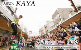 【ふるさと納税】DY005【大道芸人KAYA】大道芸ショー30分（イベント・ホームパーティーなど）