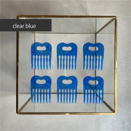 【ふるさと納税】アクリル製 ヘアコーム clear blue（クリアブルー） ヘアアクセサリー eME　tayu