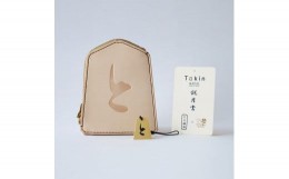 【ふるさと納税】06H8801　Tokin wallet(と金財布）鋭月書・根付つき