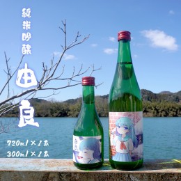 【ふるさと納税】純米吟醸 由良 720ml×1本 300ml×1本 日本酒 2本セット 辛口 地酒 限定パッケージ