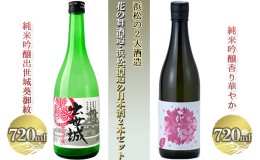 【ふるさと納税】浜松の2大酒造、花の舞酒造・浜松酒造の日本酒詰め合わせ（720ml×2本）【純米吟醸酒】