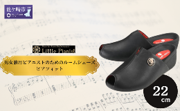 【ふるさと納税】＜22cm＞男女兼用ピアニストのためのルームシューズ(ピアフィット)【靴 くつ シューズ レディース メンズ 日本製 特許取