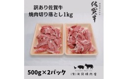 【ふるさと納税】訳あり　佐賀牛　焼肉用切り落とし1ｋｇ J707