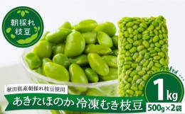 【ふるさと納税】75P3202 あきたほのか 冷凍むき枝豆1kg（500g×2袋）