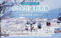 【ふるさと納税】小樽天狗山スキー場 リフト 共通6時間券 2枚