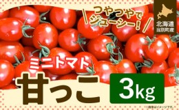 【ふるさと納税】[1.6-219]　北海道当別町産化学農薬不使用ミニトマト：甘っこ3kg