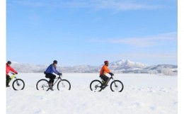 【ふるさと納税】サイクリングガイドチケット　雪上サイクリング編（12月〜3月）