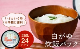 【ふるさと納税】JAいしのまき米 白がゆ炊飯パック 24パック入り レトルト お米 米 東松島 宮城県 おかゆ お粥