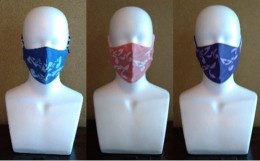 【ふるさと納税】抗菌フィルター入り型染マスク3枚セット 