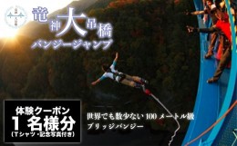【ふるさと納税】高さ最大100ｍ「日本一のバンジージャンプ」体験クーポン1名様分【日本一 バンジー 体験 バンジージャンプ 体験クーポン